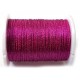  FMF-07 - Fir metalic filigranat si bumbac roz fucsia 0.2mm - rola 18 metri