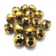 MFR381 - Cristale electroplate aurii rondele fatetate 12*8mm