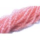 MSCR4mm-93 - (10 buc.) Margele crackle roz corai sfere 4mm