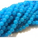 MSP459 - (10 buc.) Margele sticla albastru intens sfere 4mm