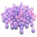 MSP471 - (10 buc.) Margele sticla mov liliac degrade sfere 6mm