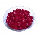 MSP508 - (10 buc.) Margele sticla rosii sfere 6mm