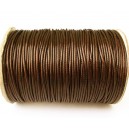 (1 metru) Snur poliester cerat maro 1.5mm