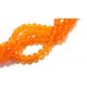 MFR559 - Cristale portocaliu intens rondele fatetate 6x4mm