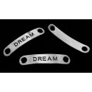 CO294 - Conector dream argintiu antic 38*8mm