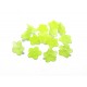 ACR03-A - (10 buc.) Flori acril verde crud frosted 10*4mm 