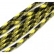 SP4mm-00  - (1 metru) Snur paracord plat negru si galben 4mm