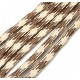 SP4mm-00  - (1 metru) Snur paracord plat maro si ivoy 4mm