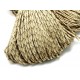 DISPONIBIL 20 METRI - SP4mm-16  - (1 metru) Snur paracord plat crem 4mm