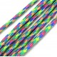 SP4mm-25  - (1 metru) Snur paracord plat multicolor 4mm