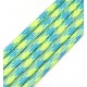 SP4mm-27  - (1 metru) Snur paracord plat verde neon si albastru 4mm