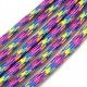 SP4mm-37  - (1 metru) Snur paracord plat multicolor 4mm