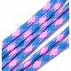 SP4mm-39  - (1 metru) Snur paracord plat bleu si roz 4mm
