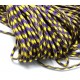 SP4mm-42  - (1 metru) Snur paracord plat mov si galben 4mm