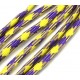 SP4mm-42  - (1 metru) Snur paracord plat mov si galben 4mm