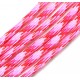 SP4mm-45  - (1 metru) Snur paracord plat roz fucsia, roz si rosu 4mm