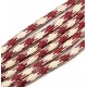 SP4mm-55  - (1 metru) Snur paracord plat visiniu si ivory 4mm