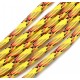 SP4mm-63  - (1 metru) Snur paracord plat galben si capuccino 4mm