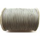 SPOL1mm-02 - (1 metru) Snur poliester cerat gri usor verzui 1mm