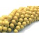 MS611 - (10 buc.) Margele sticla galben ocru sfere 4mm