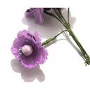 DISPONIBIL15 BUCATI - FLO07 - Flori artificiale mov 3-4cm/7.5cm