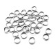 DISPONIBIL 1 SET CU 176 BUCATI - OTE16 - Zale otel inoxidabil duble argintiu inchis 6*1.4mm