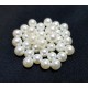 PAFG03 -  (10 buc.) Perle acril fara gaura ivory sfere 6mm