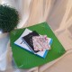 Platou decorativ imitatie piele verde 40*40cm