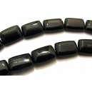 PSE234 - Agate negre dreptunghi 14*10mm