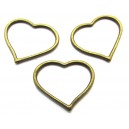 CP588 - Charm inima bronz antic 28*23mm