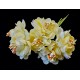 FLO39 - (6 buc.) Flori artificiale nuante galben pal 3.5-4cm/11cm