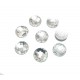 (10 buc.) Cabochon rasina fatetat clear 8mm