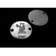 CO337 - Conector zodia fecioara argintiu antic 23mm