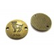 CO344 - Conector zodia berbec bronz antic 23mm