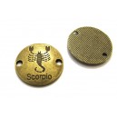 CO350 - Conector zodia scorpion bronz antic 23mm