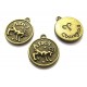 CP593 - Charm zodia berbec bronz antic 21*18mm
