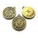 CP596 - Charm zodia rac bronz antic 21*18mm