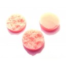 CRS100-F - Cabochon rasina druzy roz caisa 18mm 