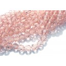 MFS641 - Cristale roz piersica sfere fatetate 6mm