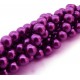 PS8mm-50 - (10 buc.) Perle sticla violet sfere 8mm