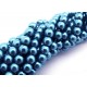 PS6mm-59 - (10 buc.) Perle sticla albastre sfere 6mm