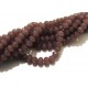 MFR734 - (10 buc.) Cristale dust plum mauve semiopac rondele fatetate 4x3mm