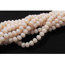MFR740 - (10 buc.) Cristale piersica pal opac rondele fatetate 4x3mm