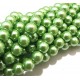 PS8mm-58 - (10 buc.) Perle sticla verde mar sfere 8mm 