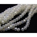 MFR751 - Cristale albe seashell efect AB rondele fatetate 6*4mm