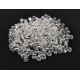 MN4mm-103 - (45 grame) Margele nisip clear cu miez argintiu 4mm