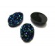 CRS103 - Cabochon rasina druzy nuante bleumarin cu auriu 18*13mm