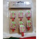 (6 buc.) Clipsuri din lemn cutie cadou 34.5*6.5mm