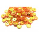 PAH-7MM-31 - (1.10 grame) Paiete hexagonale portocalii efect AB 7mm
