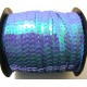 PAP-6MM-10 - (1 metru) Panglica paiete rotunde albastre efect AB 6mm